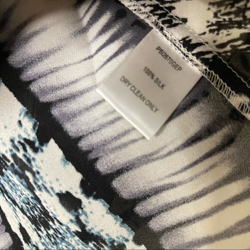 Parker Multi Python Snakeskin Silk blouse top - Picture 2 of 5